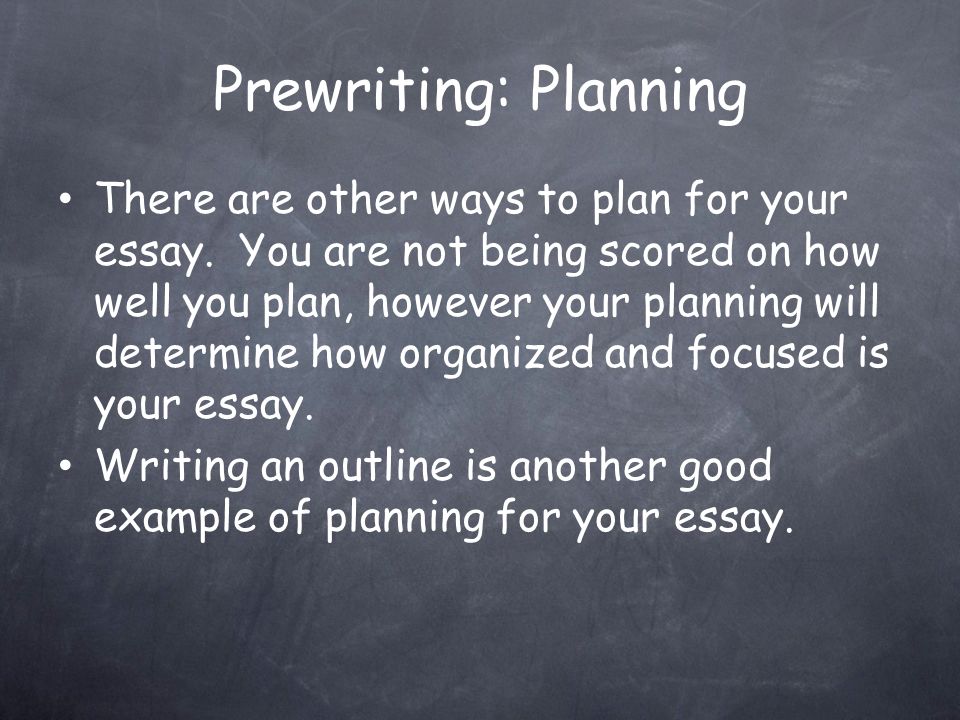 Planning: Persuasive Once you have your three arguments, you can create the main idea, or thesis statement, for your essay.