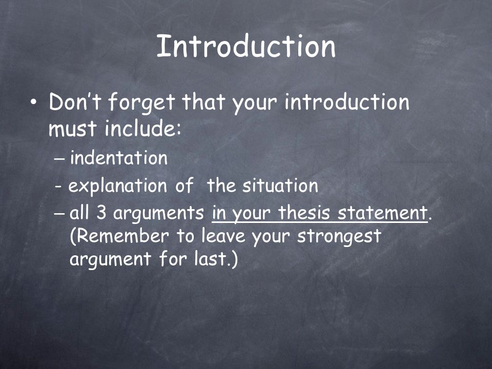 Writing: Introduction The introductory paragraph should include the following: – Hook – catches reader’s attention.