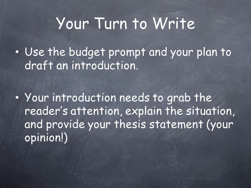 Your turn to plan Your school principal has received a budget to create after school programs.