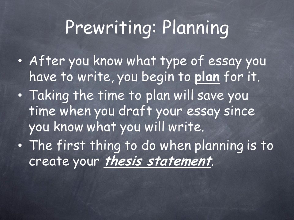 Prewriting: reading the prompt You will find key words which will indicate the kind of answer you are to provide.