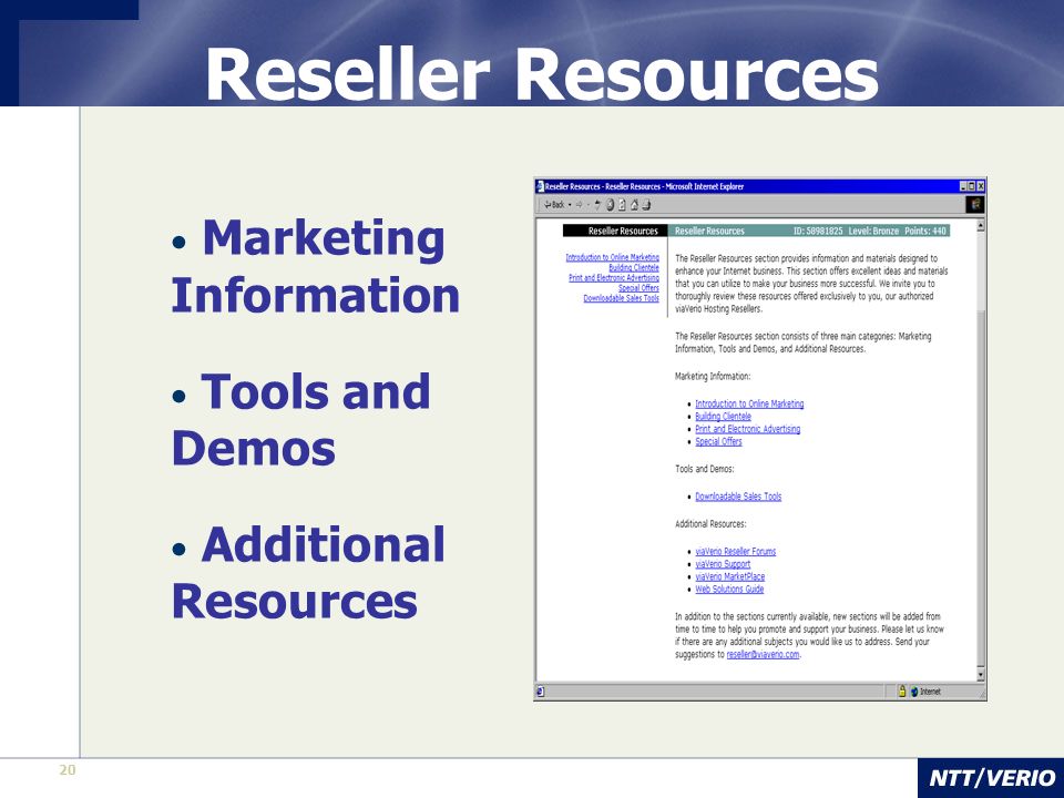 20 Reseller Resources Marketing Information Tools and Demos Additional Resources