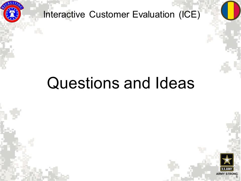8 Interactive Customer Evaluation (ICE) Questions and Ideas