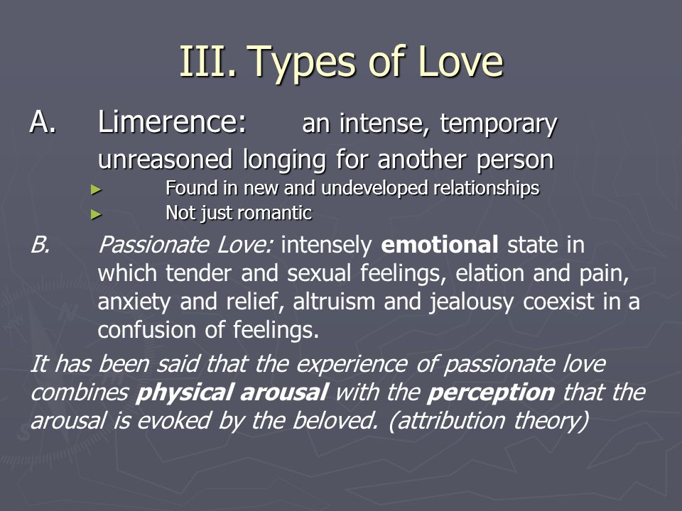 Definition of limerence