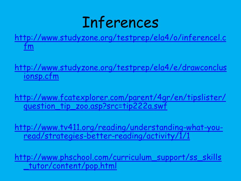 Inferences   fm   ionsp.cfm   question_tip_zoo.asp src=tip222a.swf   read/strategies-better-reading/activity/1/1   _tutor/content/pop.html