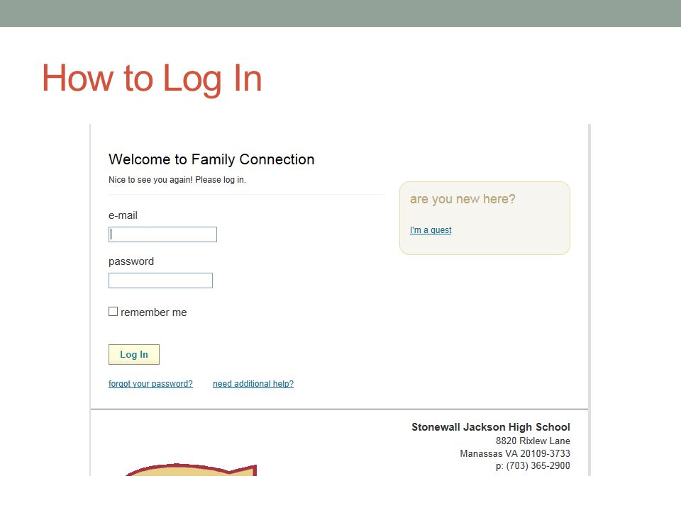 How to Log In