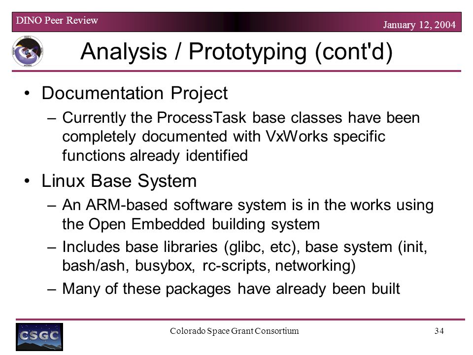Dino Peer Review January 12 04 Dino Peer Review Software Fall 03 Cory Maccarrone Ppt Download