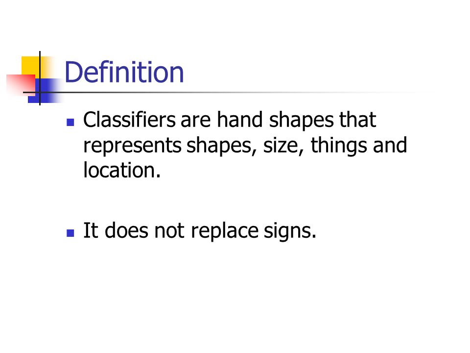 What is the definition of a classifier?