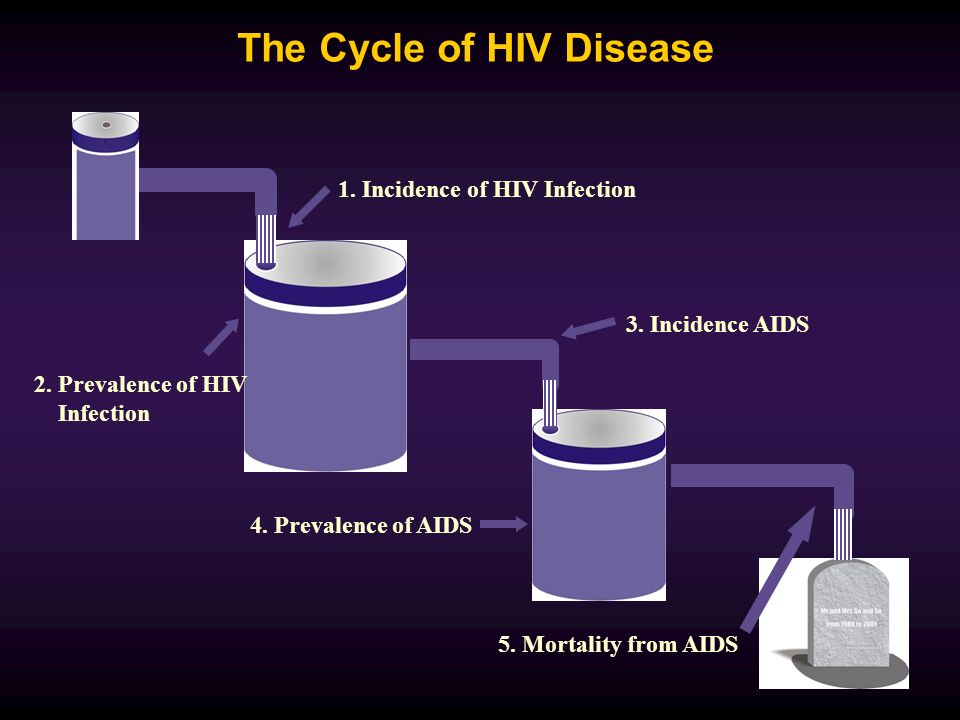 The Cycle of HIV Disease 1. Incidence of HIV Infection 3.
