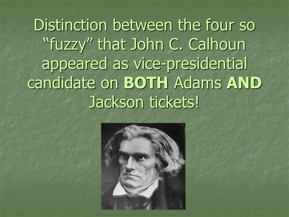 Distinction between the four so fuzzy that John C.