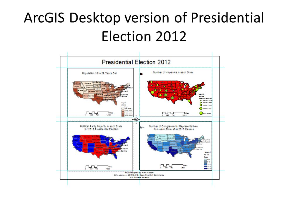 ArcGIS Desktop version of Presidential Election 2012