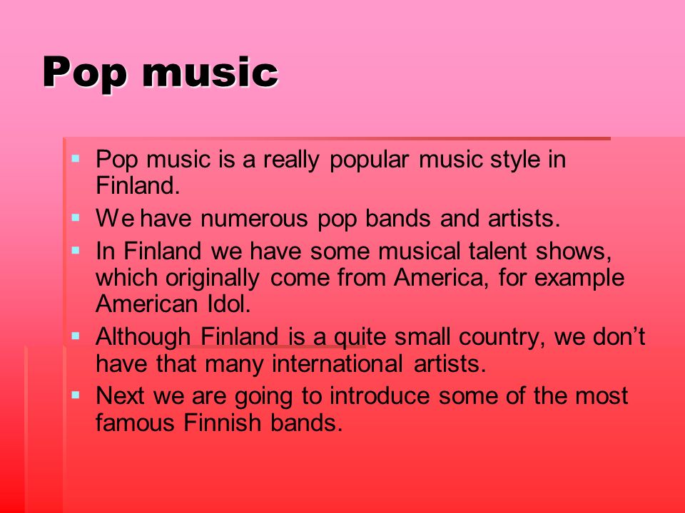 Music. Finnish music festivals   Here in Finland we have many musical  festivals and most of them are for young people.   Usually there are a  few big. - ppt download