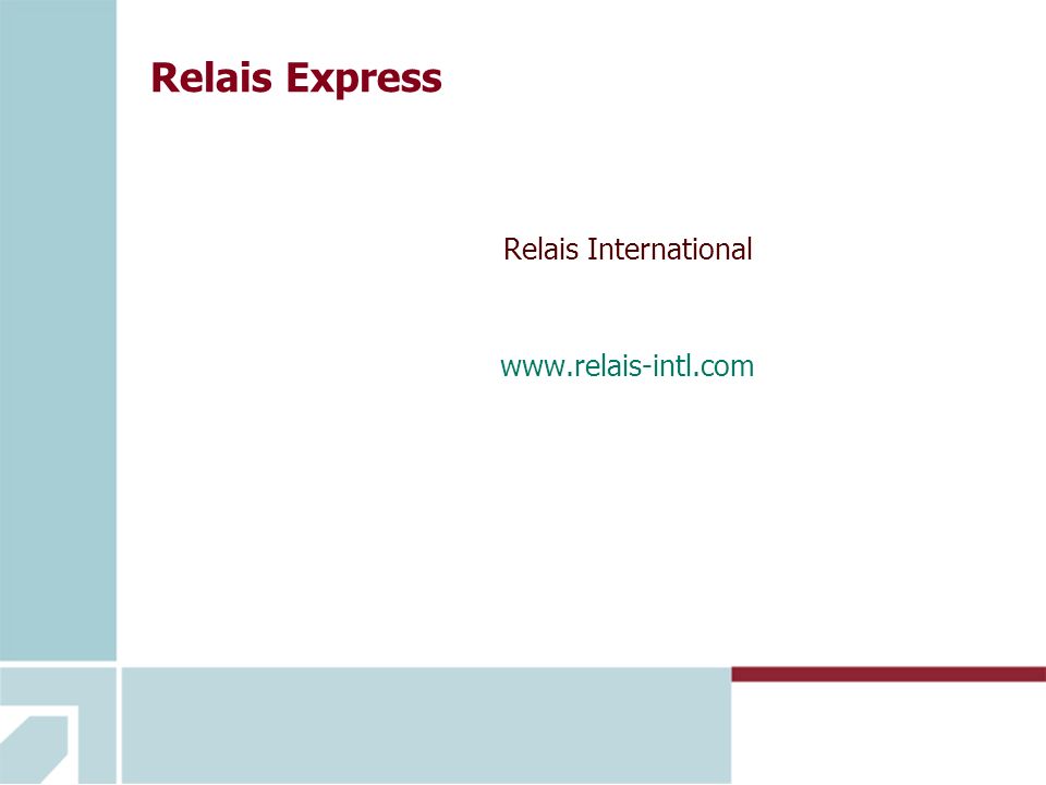 Relais Express Relais International