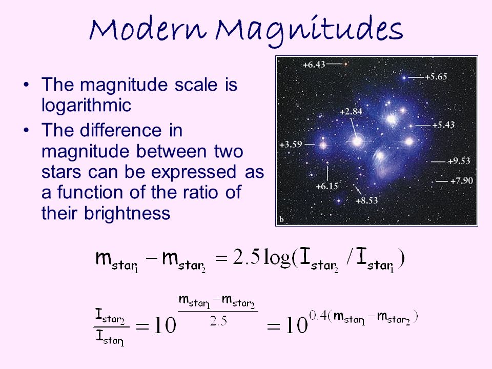Astronomy Toolkit  Magnitudes  Apparent magnitude  Absolute magnitude   The distance equation  Luminosity and intensity  Units and other basic  data. - ppt download