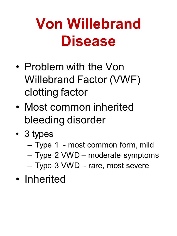 Bleeding Disorders Caring for children with bleeding disorders in a  community program ppt download