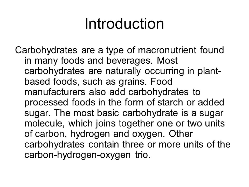 processed foods thesis