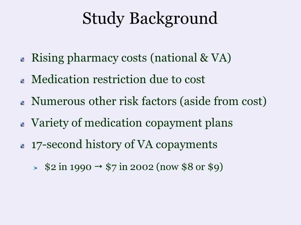 Va Copay Chart