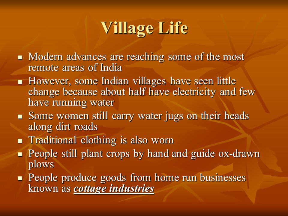 Chapter 9 Section 4 Changing Patterns Of Life Lesson Questions How Has Technology Changed Village Life How Has Technology Changed Village Life To Ppt Download