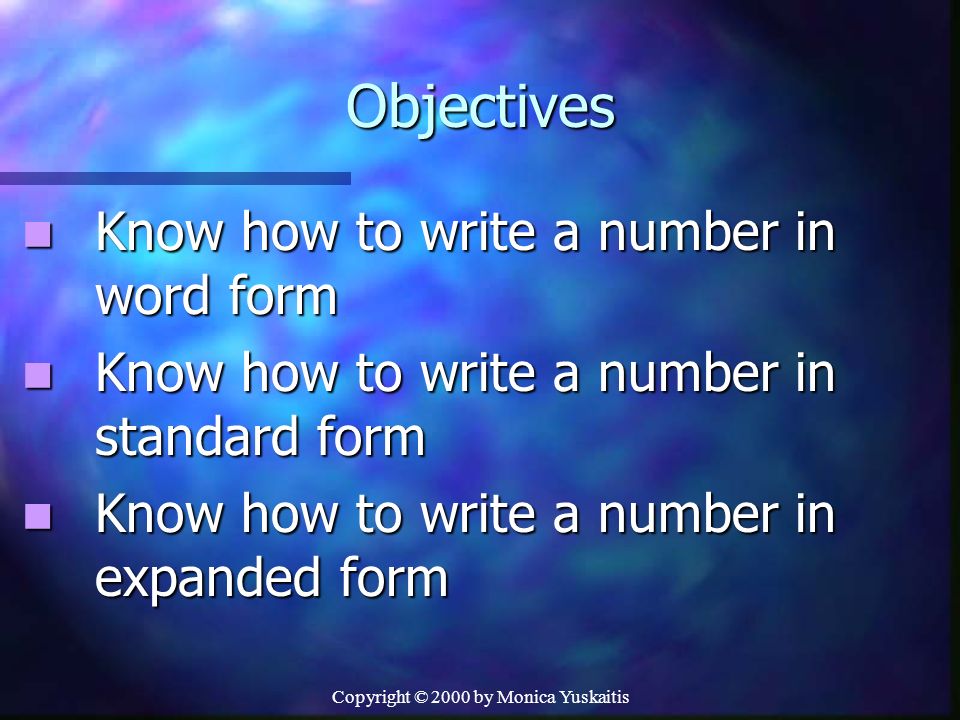 How to Write a Number in Standard Form