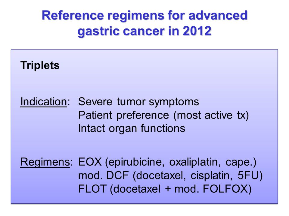 gastric cancer flot regimen