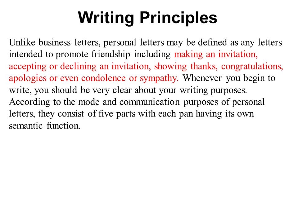 lecture two personal letter writing course outline how to write an how to begin a personal letter