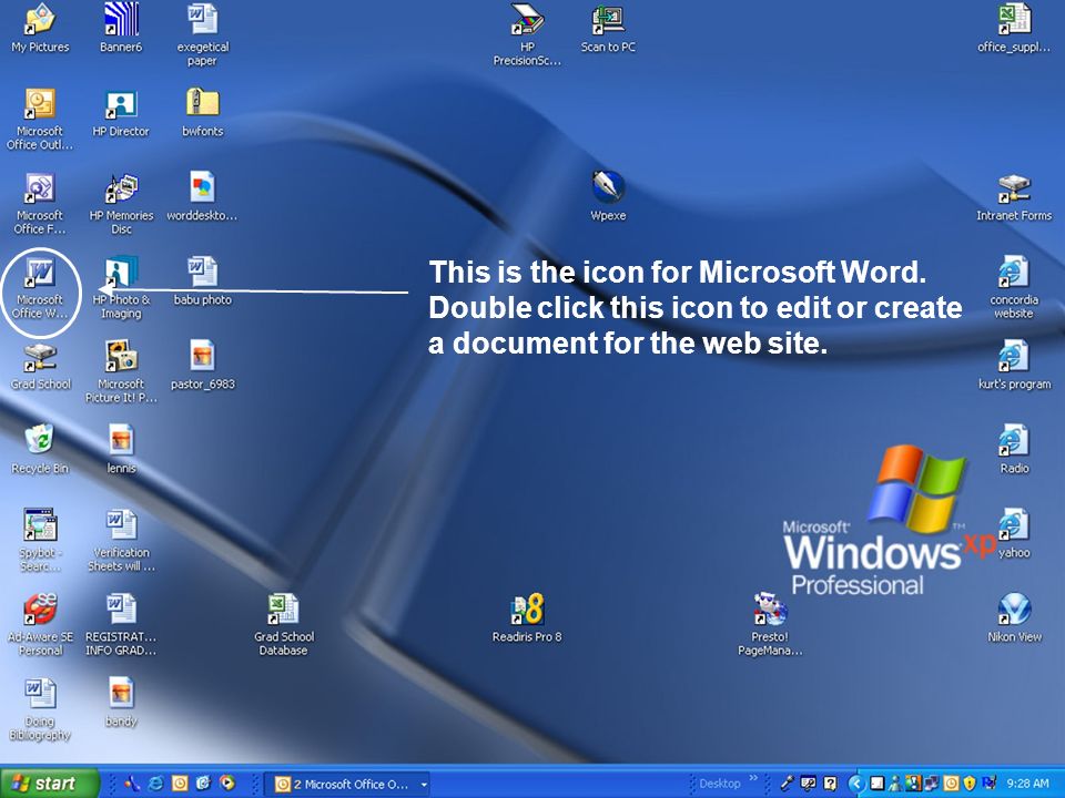 This is the icon for Microsoft Word.