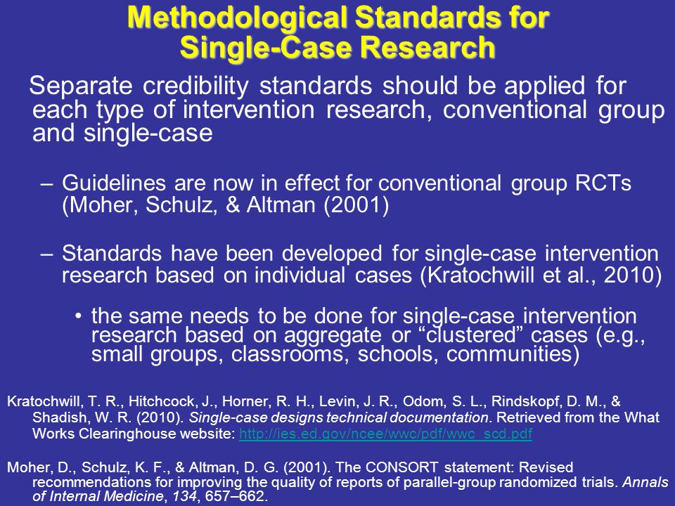 single case intervention research methodological and statistical advances