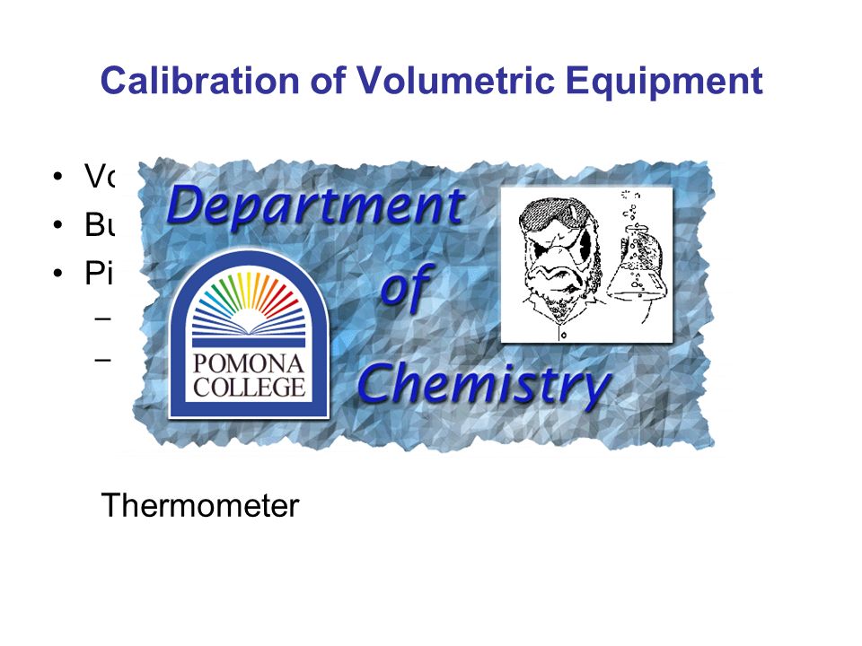 calibration of volumetric flask