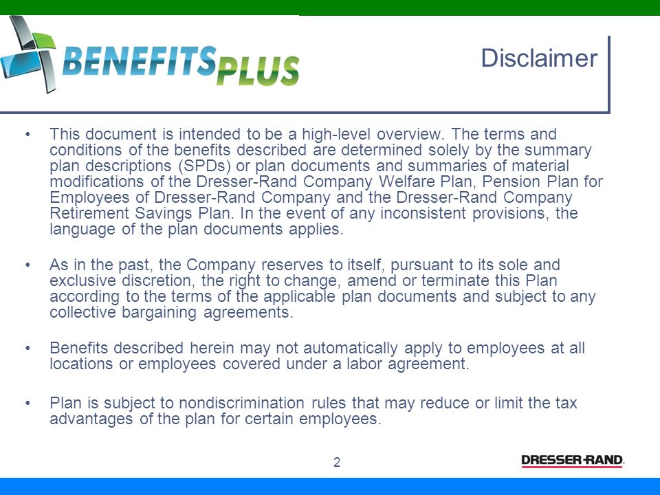 2013 Benefits Olean Bargaining Unit Employees Disclaimer This