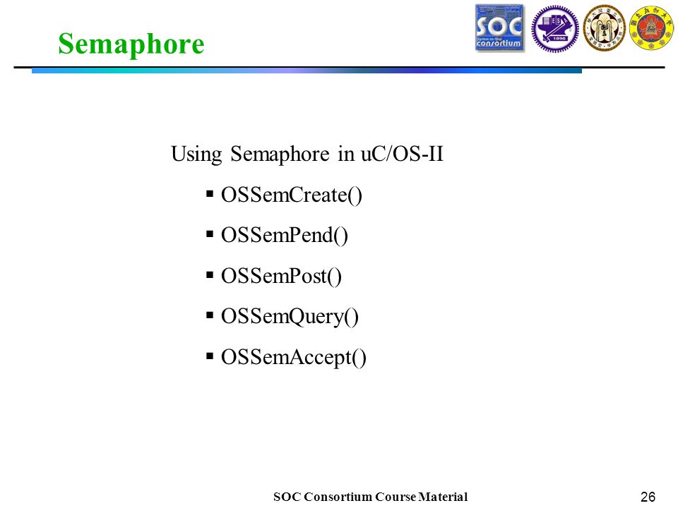 SOC Consortium Course Material Real-time OS Speaker: 沈文中... from National Chiao- Tung University SOC Course. -  ppt download