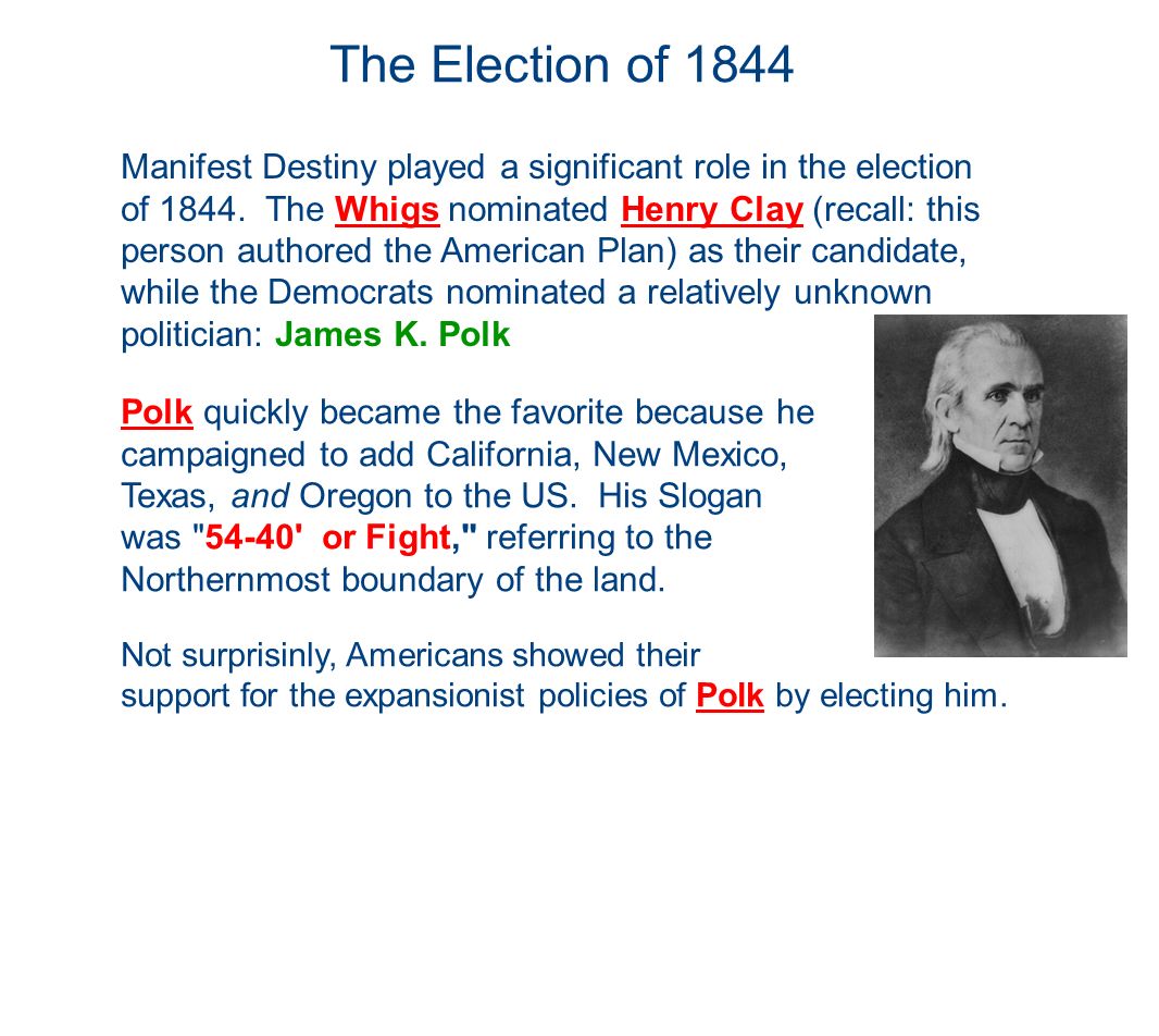 California Westward Manifest Destiny Setting The Stage By The 1840s President John Quincy Adams And Many Americans Felt That It Was The Clear Or Ppt Download