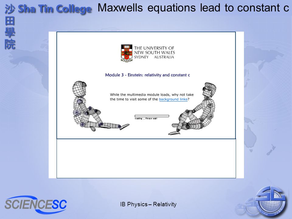 IB Physics – Relativity Speed of light is constant video