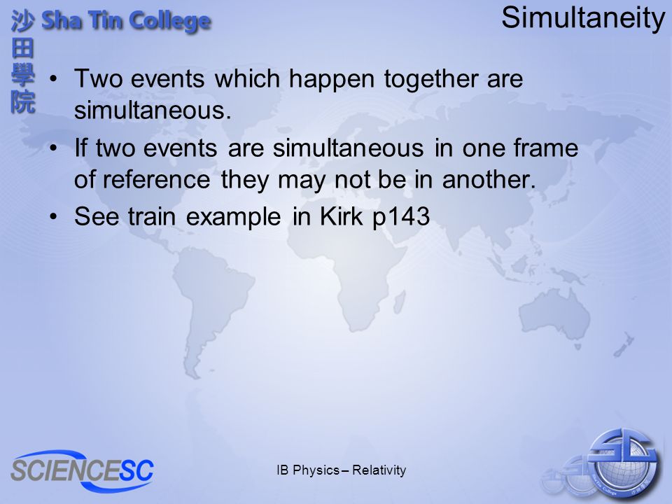 IB Physics – Relativity Maxwells equations lead to constant c