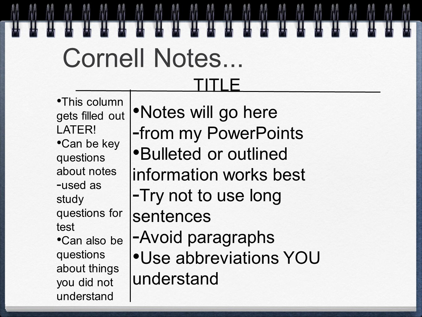 Where did the notes go Where did the notes go