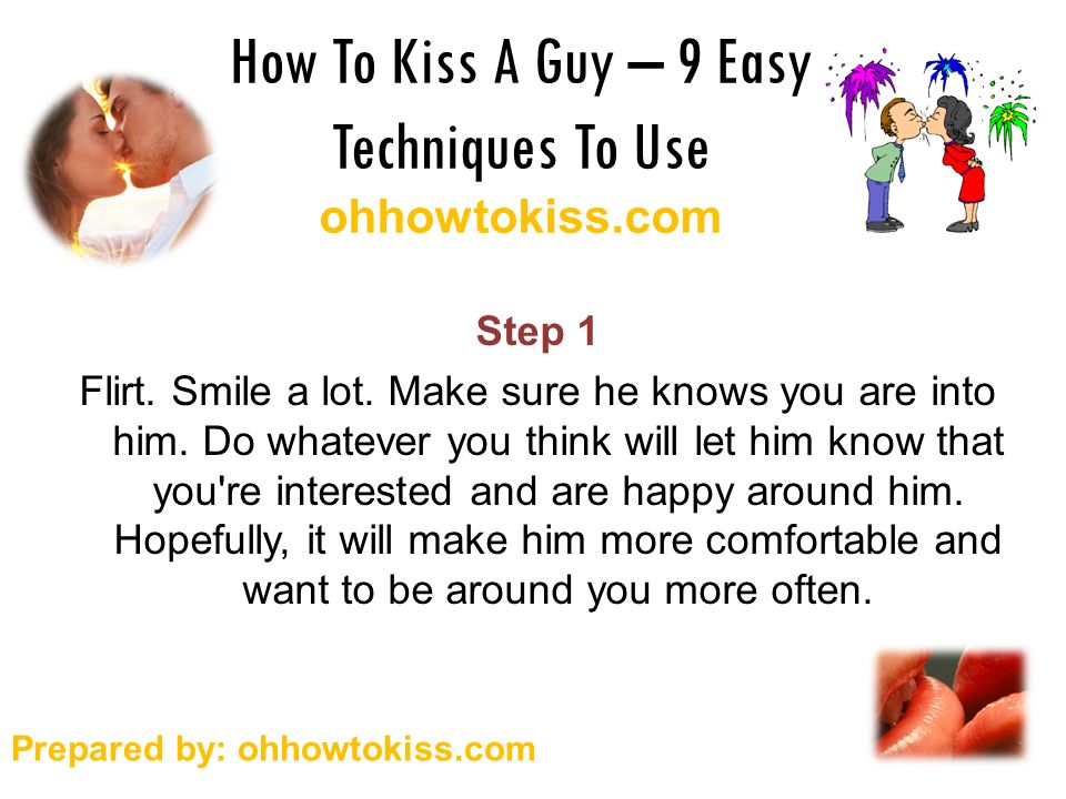 Step how boyfriend to kiss step by How to