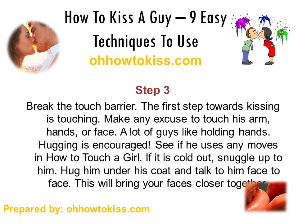 How to kiss a girl step by step