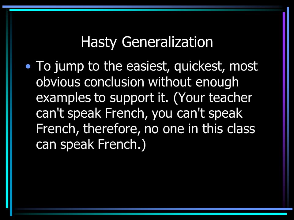 PSSA Review Power Point By, Shannon Fera. Terms To Know! Hasty