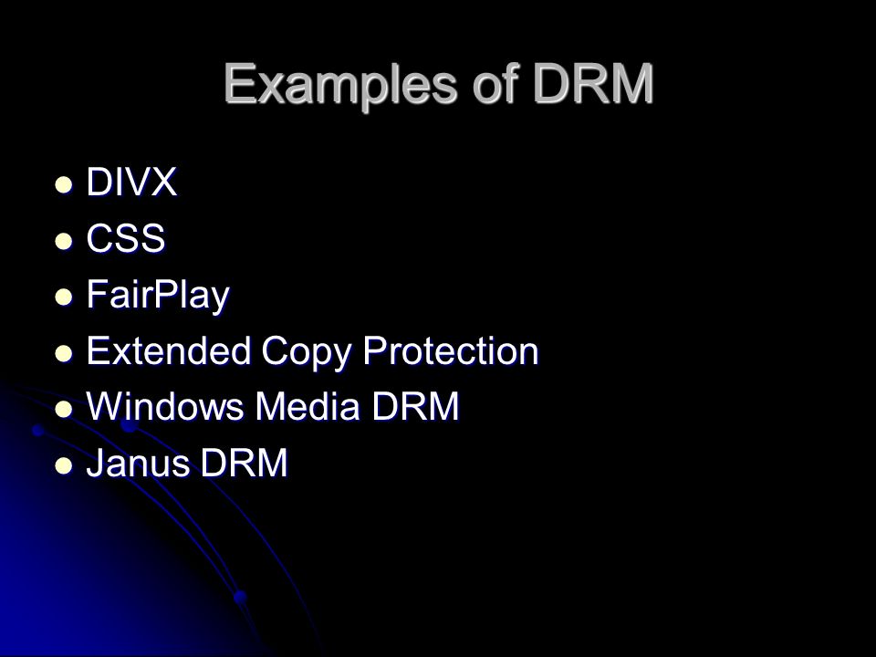 DRM and You. DRM – What is it? DRM is Digital Rights Management -  technology used to control access to digital data or hardware, which may  include (but. - ppt download