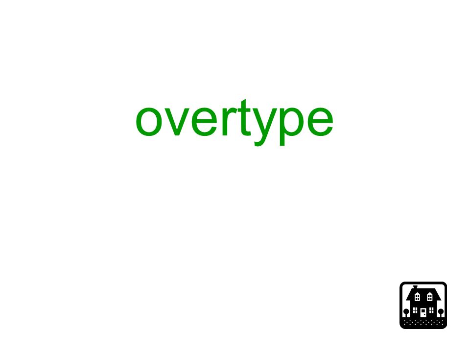 overtype