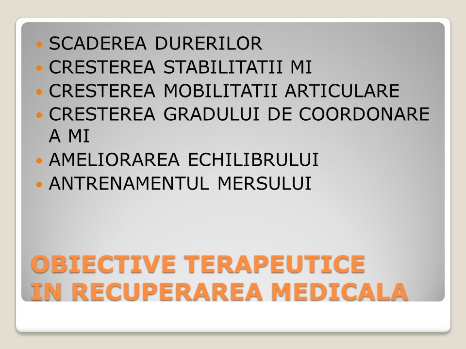 RECUPERARE MEDICALA CLINICA DE RECUPERARE III INRMFB FILANTROPIA. - ppt  download