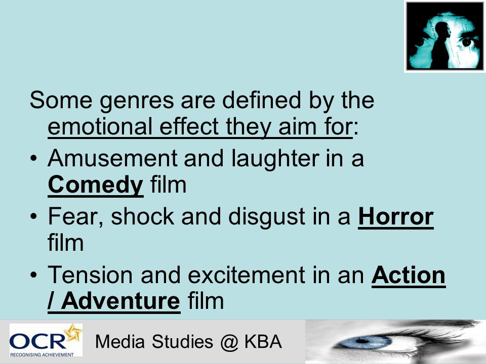 Film Genre Media Kba What Is Film Genre Genre Is A French Word For A Literary Type In Film Study It Represents The Division Of Movies Into Ppt Download