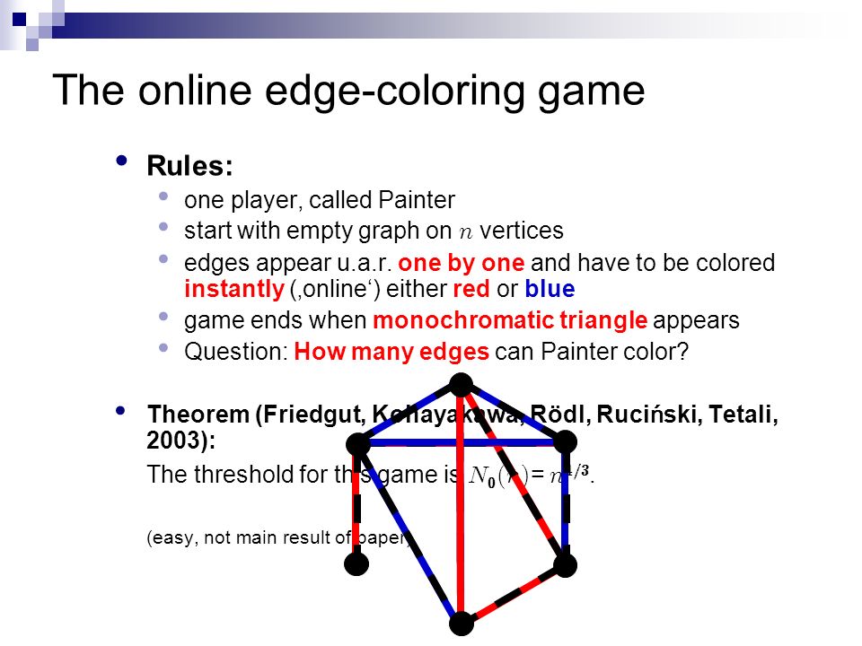 online vertexcoloring games in random graphs reto spöhel