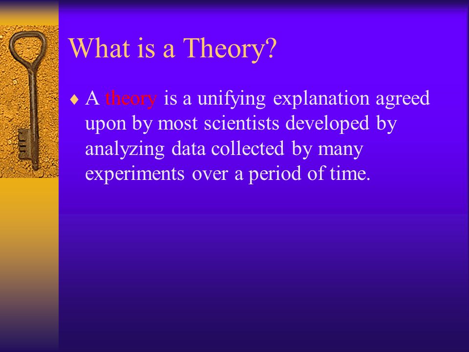 What is a Theory.