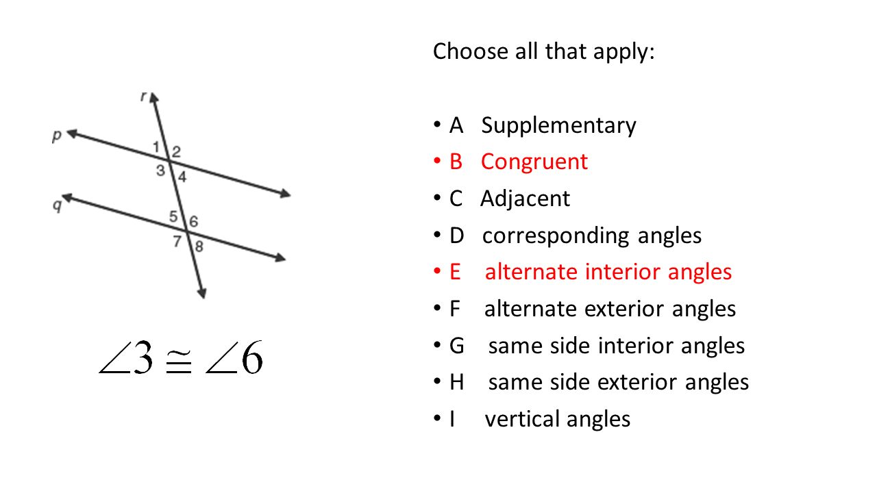 Are Same Side Interior Angles Congruent
