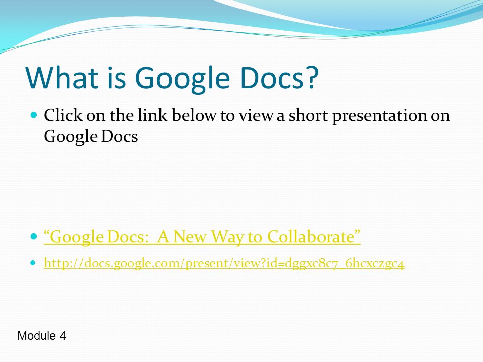 What is Google Docs.