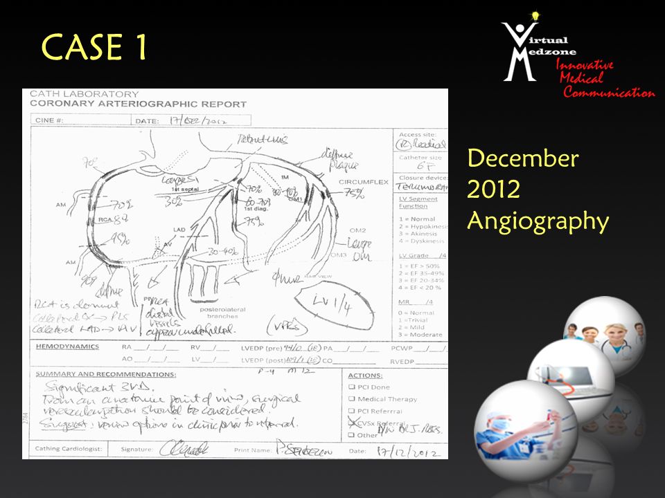 CASE 1 December 2012 Angiography