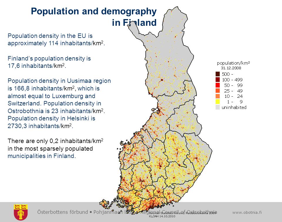 Finland Population Density