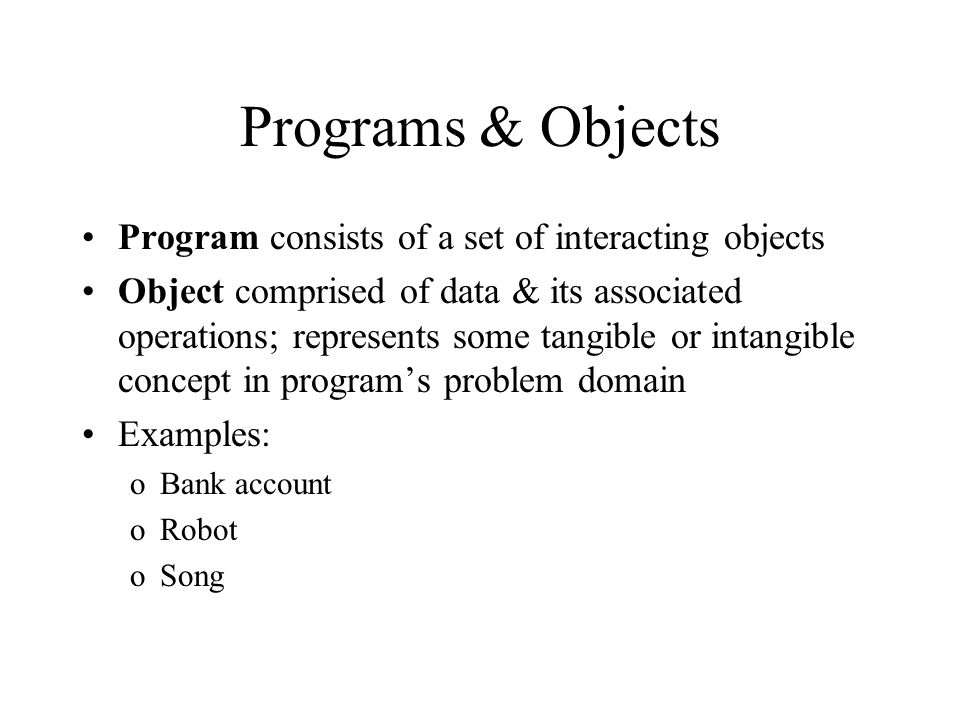 Object-oriented programming concepts An Introduction. - ppt download
