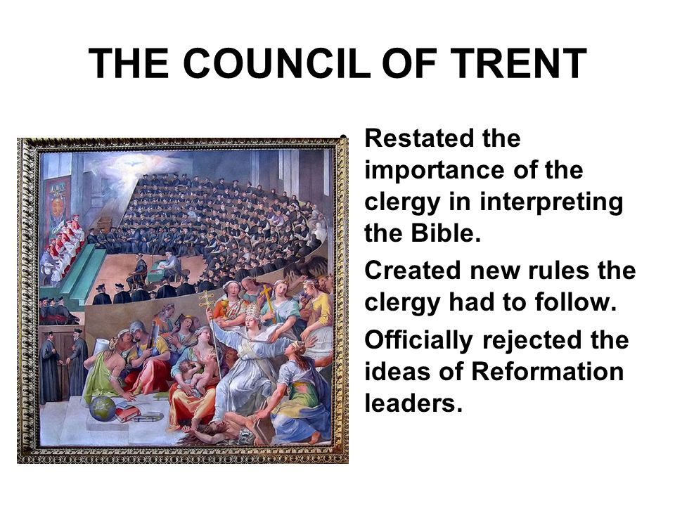 importance of the council of trent