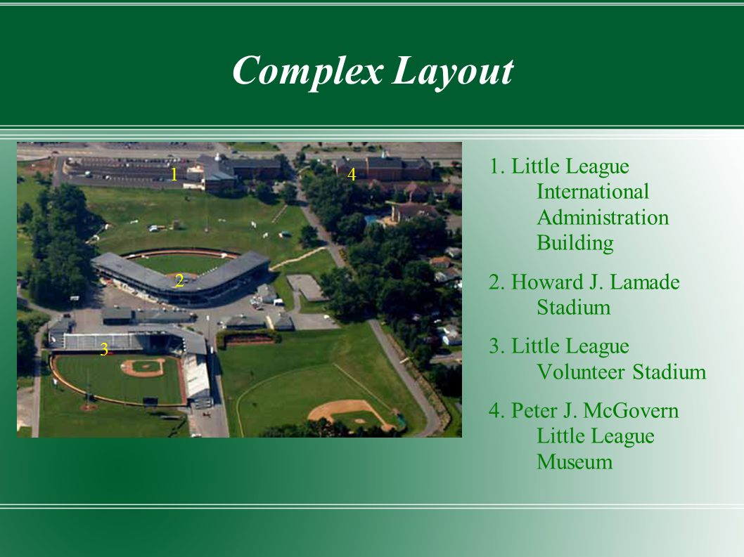 Complex Layout Little League International Administration Building 2.
