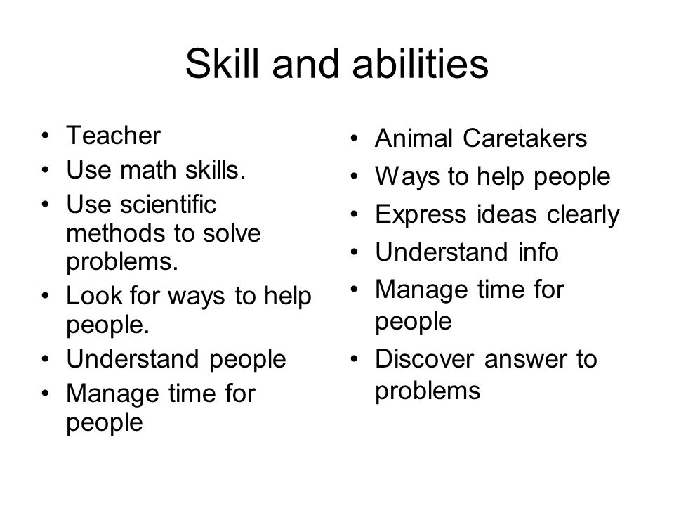 Tasks Teacher Assign and collect homework. Prepare audio-visual aids.  Create and give tests to check students progress. Animal Caretaker Sandal  and shoe. - ppt download